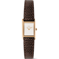 Daniel Wellington DW Montre 17×25,9mm Bound Mini Dark Brown Lizard Rose Gold