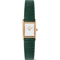 Daniel Wellington DW Montre 17×25,9mm Bound Mini Green Lizard Rose Gold