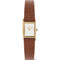 Daniel Wellington DW Montre 17×25,9mm Bound Mini Light Brown Lizard Gold