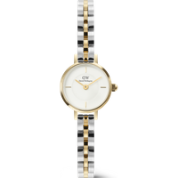 Daniel Wellington DW Montre 19mm Petite Mini Arch 3-Link Two Tone Gold