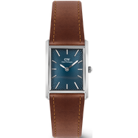 Daniel Wellington DW Montre 24x35mm Bound Light Brown Arctic Guilloché Silver